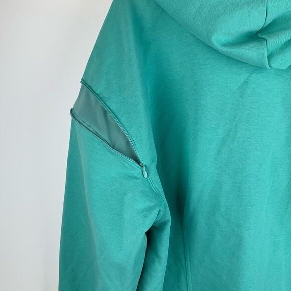 NWT Fabletics women’s teal Dakota zipped up cropped hoodie size 1X - Picture 4 of 10
